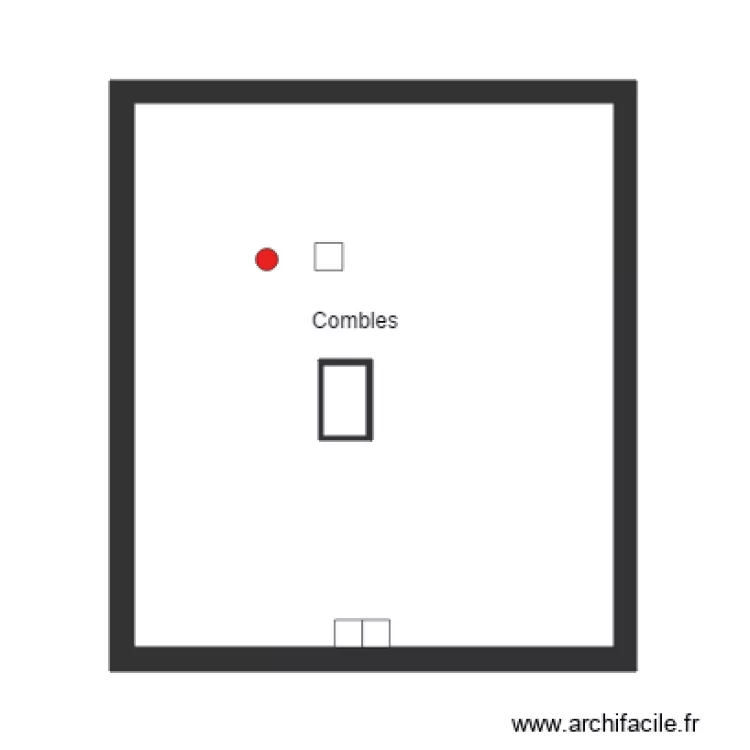 SAMMUT combles. Plan de 