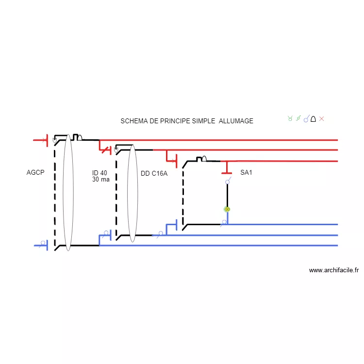 schéma simple allumage 1. Plan de schéma simple allumage 1. Plan de