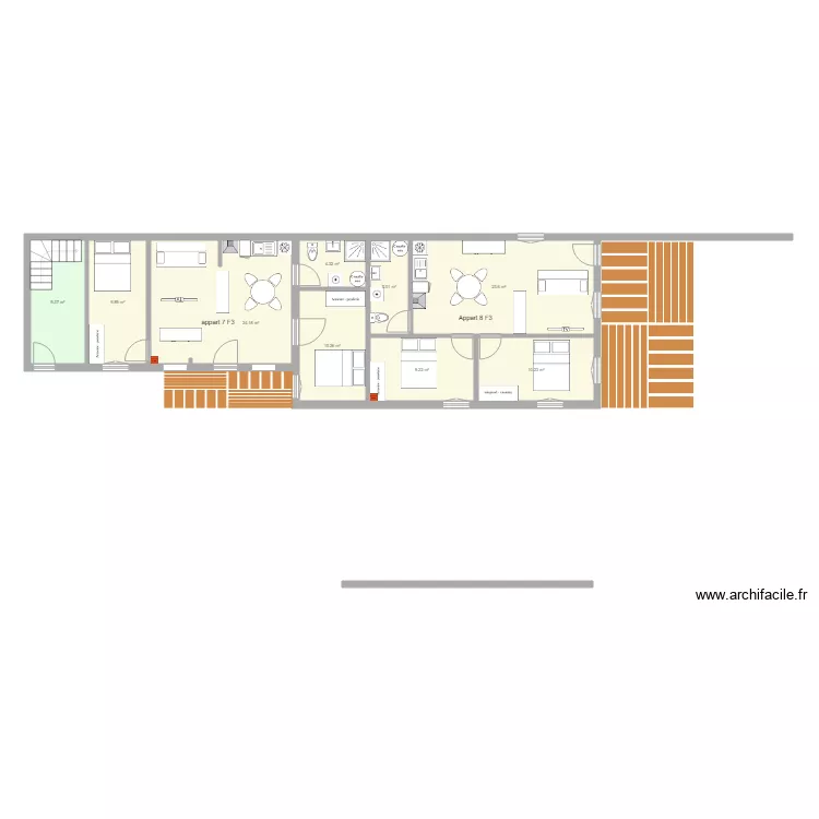 pierre de bresse Le Moulin Décembre 2019 Appartement 7 et 8. Plan de pierre de bresse Le Moulin Décembre 2019 Appartement 7 et 8. Plan de