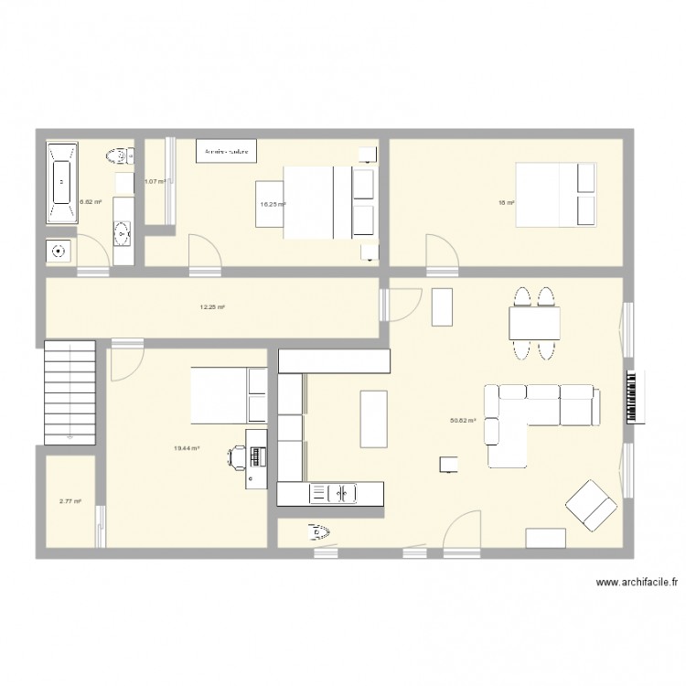 modèle rdc. Plan de 0 pièce et 0 m2