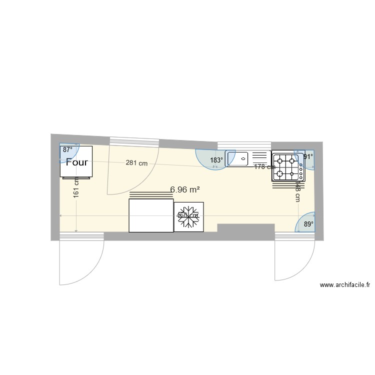 Cuisine villa 02. Plan de 0 pièce et 0 m2