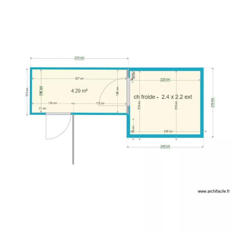 plan chambre froide accolée le jardin a droite. Plan de plan chambre froide accolée le jardin a droite. Plan de