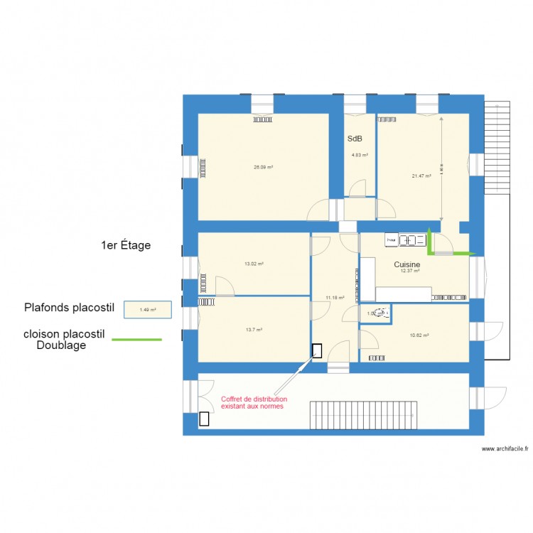 1er Projet 4. Plan de 0 pièce et 0 m2