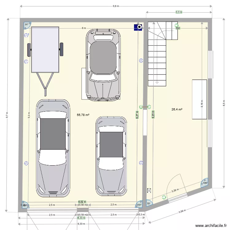garage 2. Plan de 