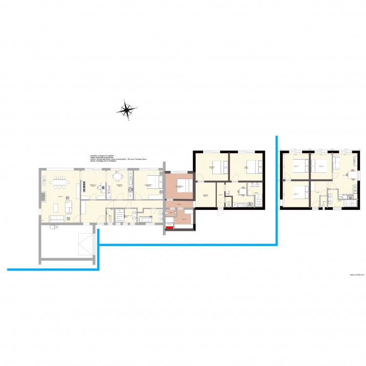 VEDRIN 91m2 test. Plan de 0 pièce et 0 m2