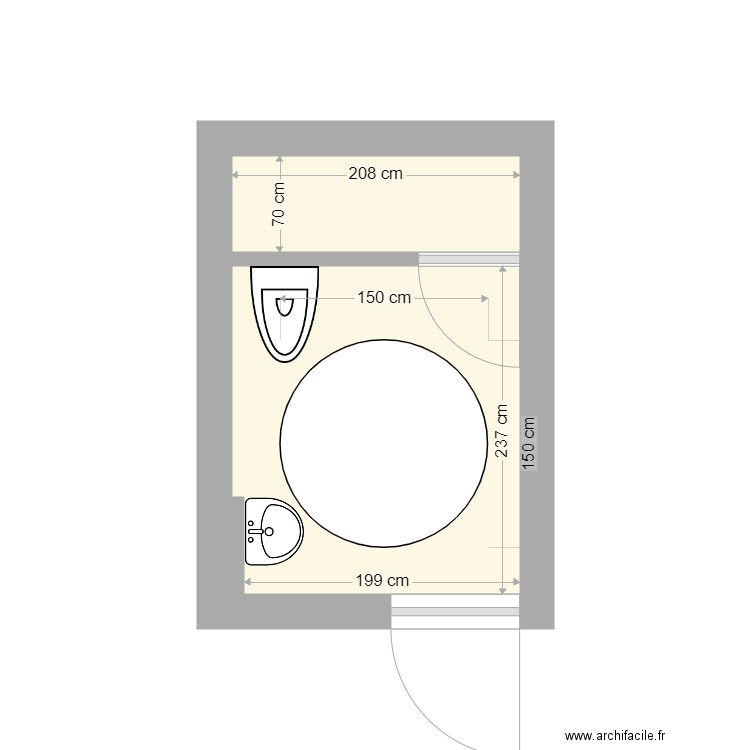 J2P Sanitaires. Plan de 0 pièce et 0 m2