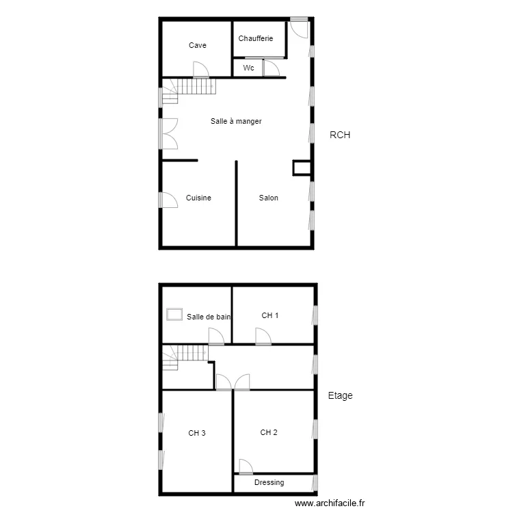 Croquis John Baptiste. Plan de 
