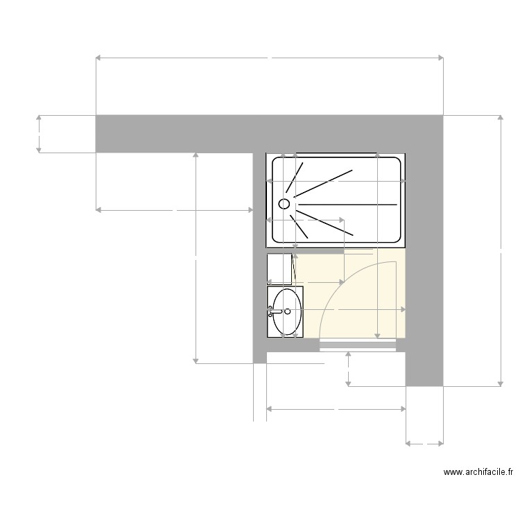 SDB 0. Plan de 0 pièce et 0 m2