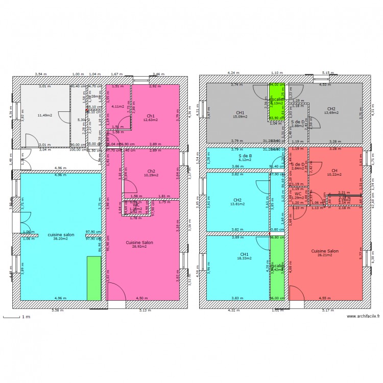 visan RDC etage. Plan de 0 pièce et 0 m2