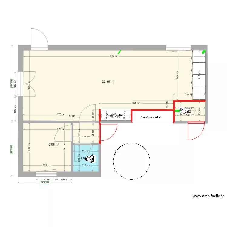 Appartement Location. Plan de 