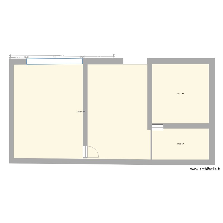 GOUTTE 1er etage fini . Plan de 0 pièce et 0 m2