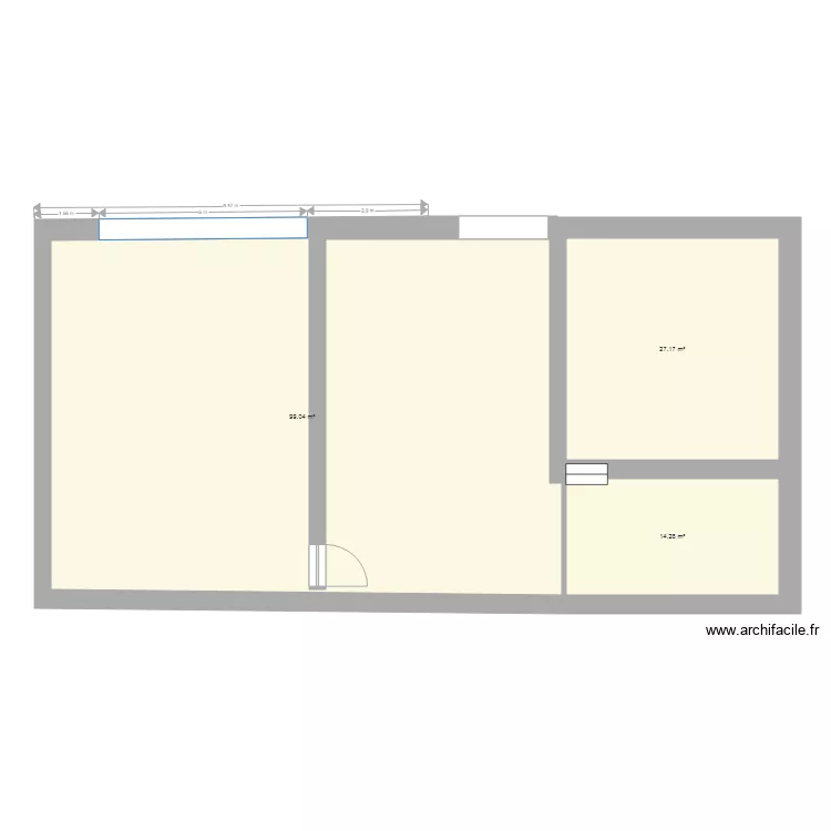 GOUTTE 1er etage fini . Plan de 