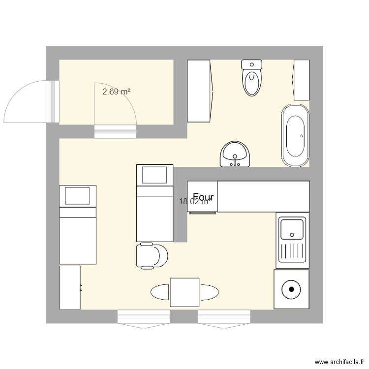 plan d appartement1. Plan de 0 pièce et 0 m2