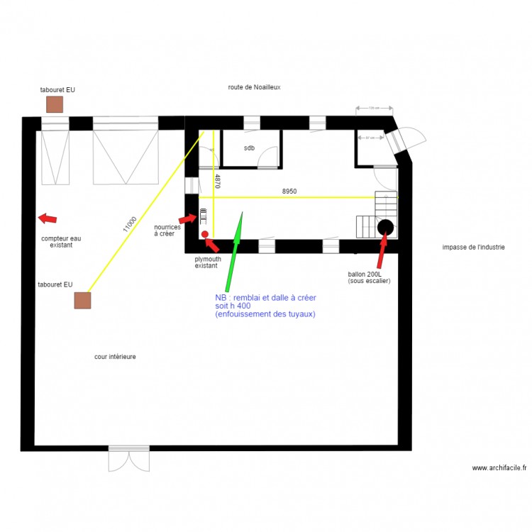 PLAN IMPLANT PLB RDC. Plan de 0 pièce et 0 m2