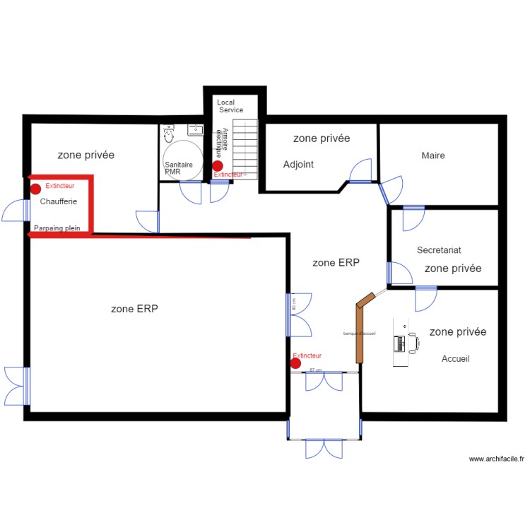 rdc mairie actuel. Plan de 0 pièce et 0 m2