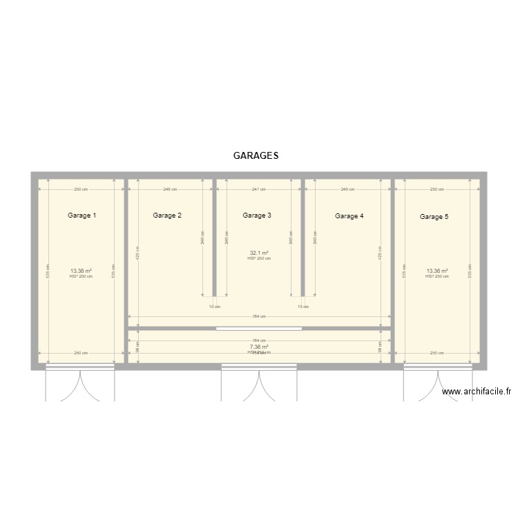 FAY COLOMBES GARAGES. Plan de 0 pièce et 0 m2