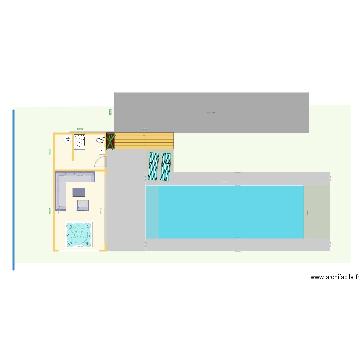 sciacca. Plan de 3 pièces et 75 m2