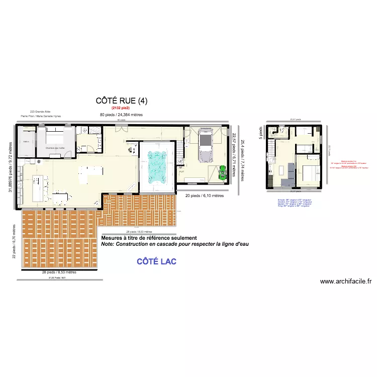 Chalet premier plancher + plein garage_option_FUN. Plan de 