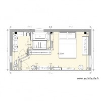 Chambre sdb baignoire dressing chambre ac AT
