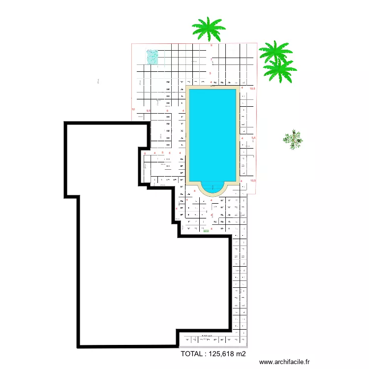 Piscine Implentation deniv Bis. Plan de Piscine Implentation deniv Bis. Plan de