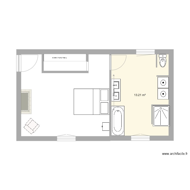 Chambre bastide plan 2. Plan de 0 pièce et 0 m2