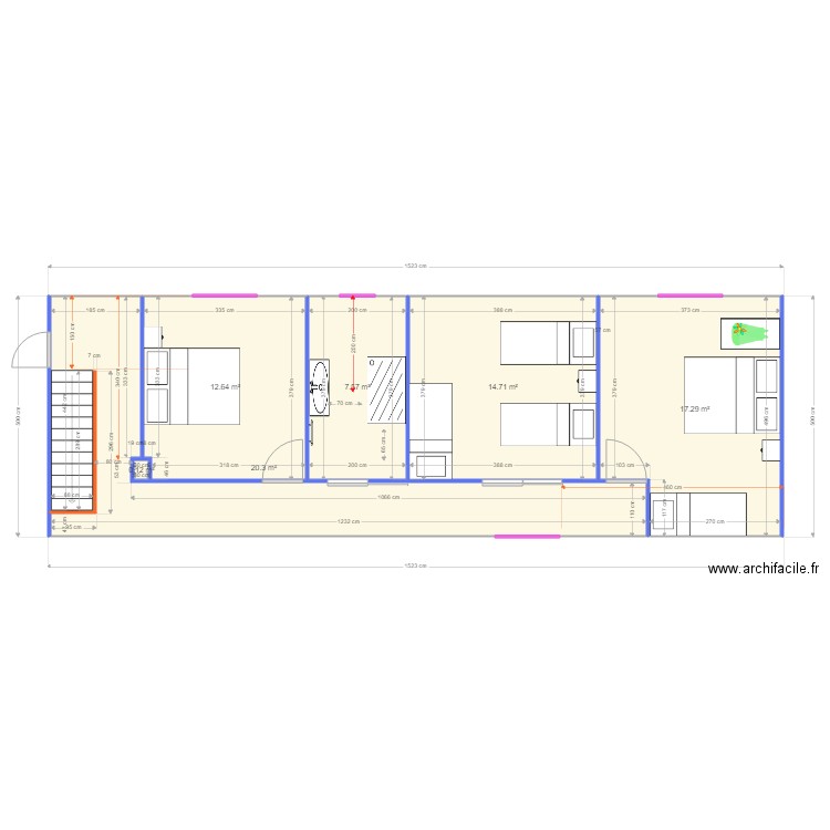 ETAGE SOPHIE ROELANDT amenag solution 3. Plan de 0 pièce et 0 m2