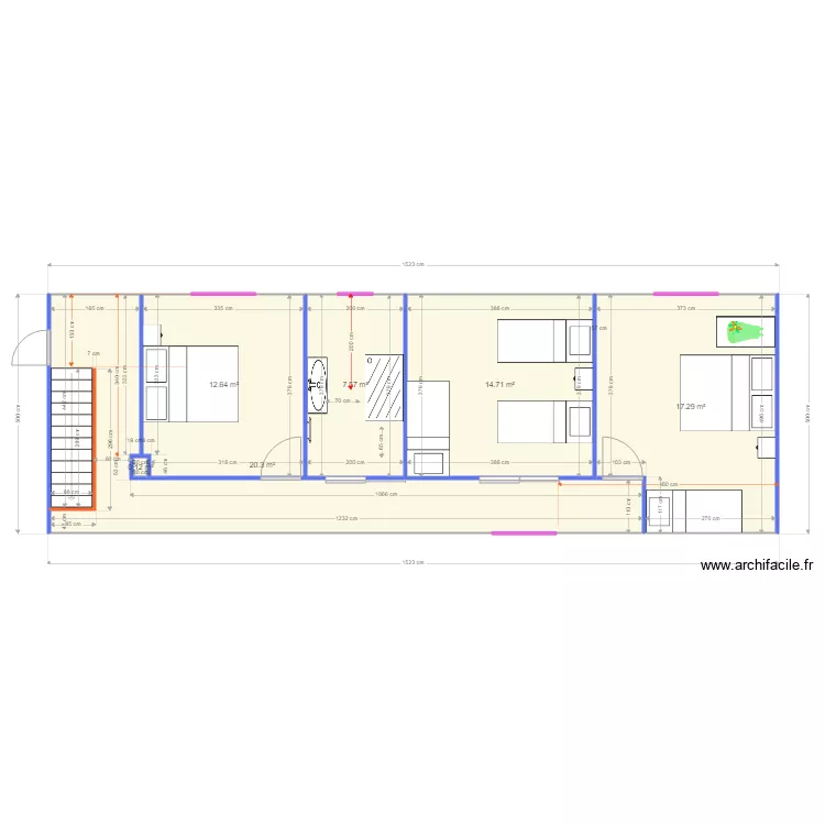 ETAGE SOPHIE ROELANDT amenag solution 3. Plan de ETAGE SOPHIE ROELANDT amenag solution 3. Plan de