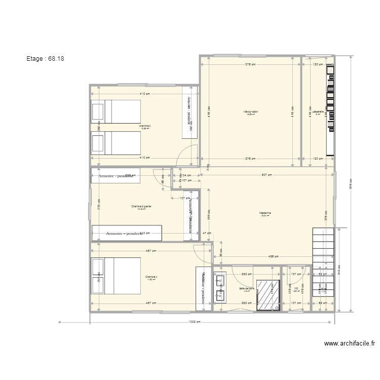 Yveline étage 19 11. Plan de 0 pièce et 0 m2