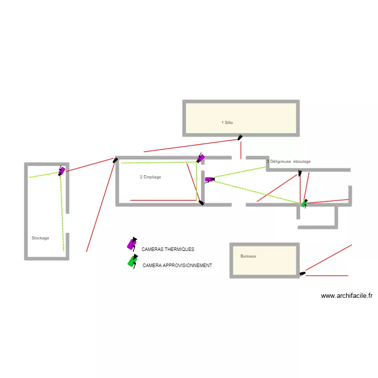 Scierie Clerc. Plan de 