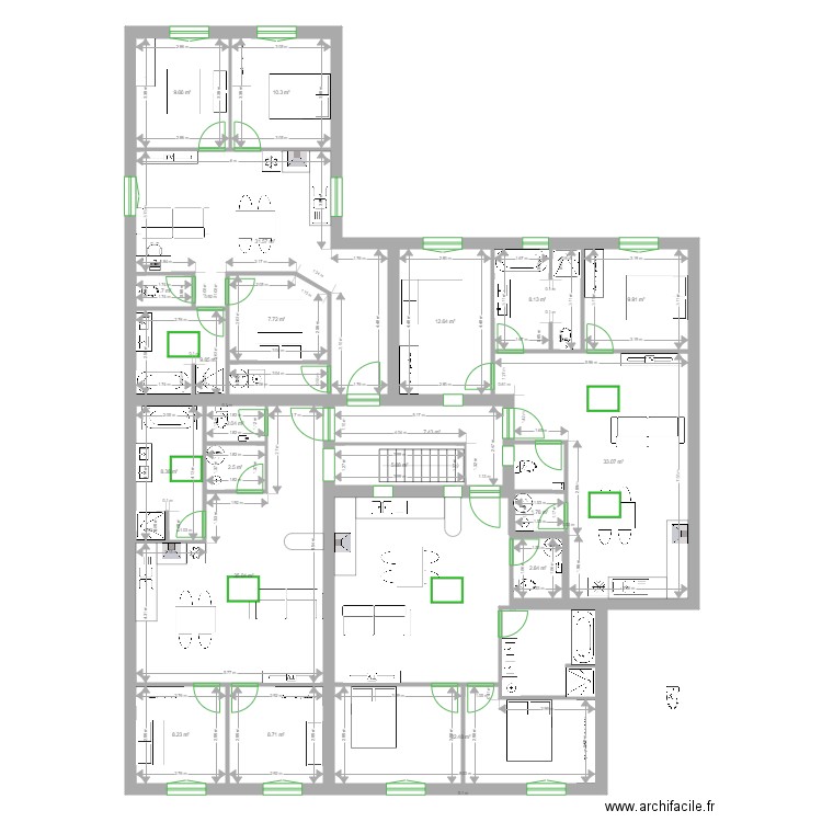 Sentourens Etage. Plan de 0 pièce et 0 m2