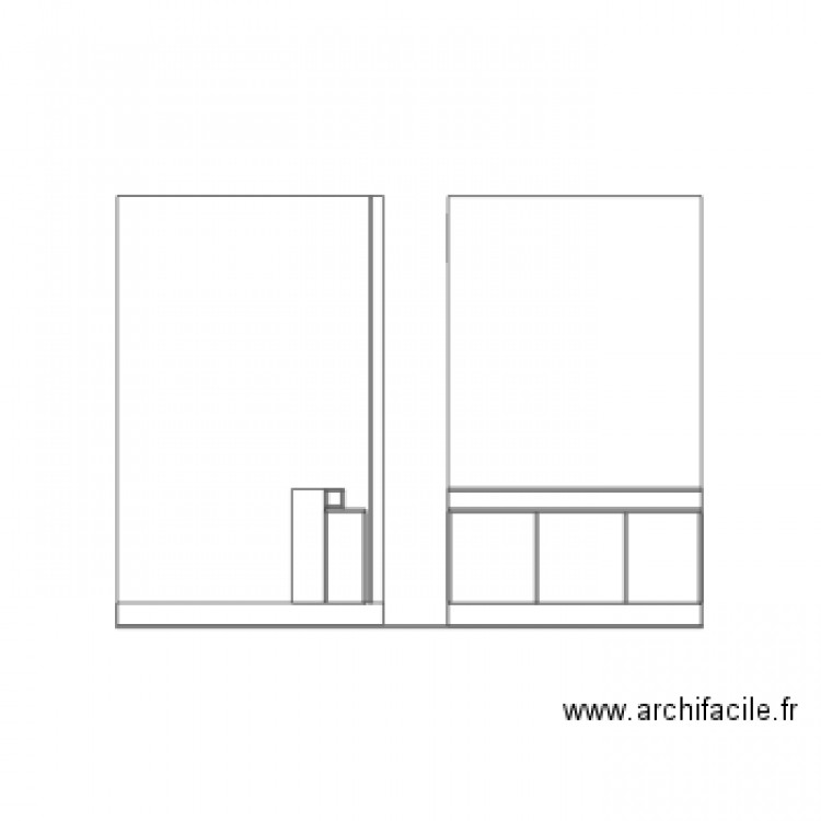 vitrine. Plan de 0 pièce et 0 m2