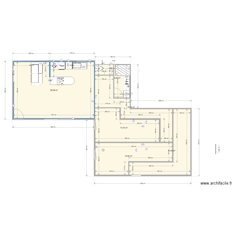 Appart Figuier V2. Plan de 0 pièce et 0 m2