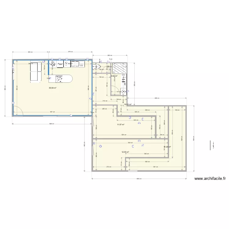 Appart Figuier V2. Plan de 