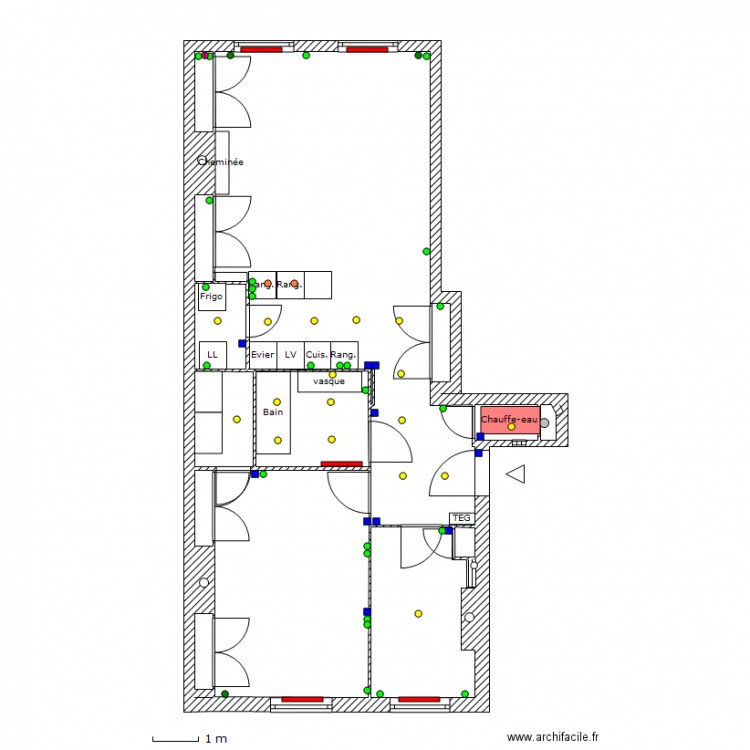 37 Gambetta PROJET éléctrique. Plan de 0 pièce et 0 m2