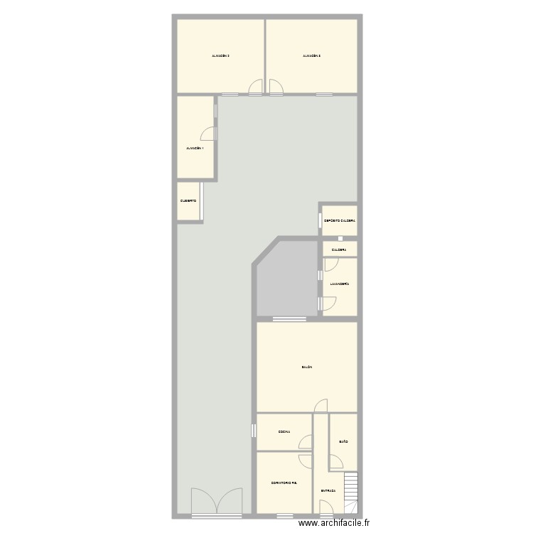 RIBAFORADA PB. Plan de 14 pièces et 296 m2