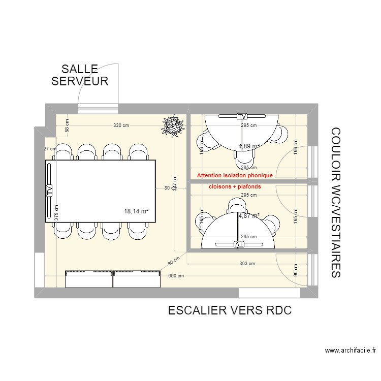 OpenSpace Magda RDC. Plan de 5 pièces et 95 m2