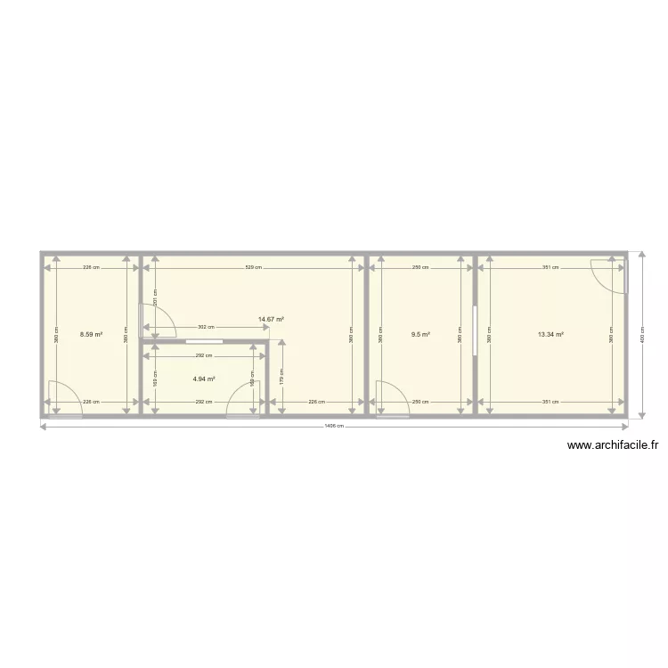 Salle Escape. Plan de 