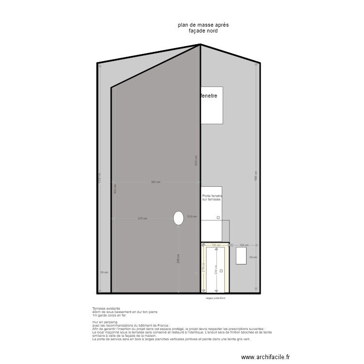 plan de masse apres final. Plan de 0 pièce et 0 m2