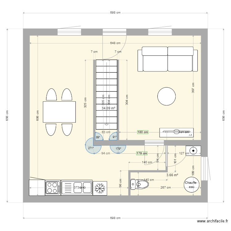 LE VERNET RDC. Plan de 0 pièce et 0 m2