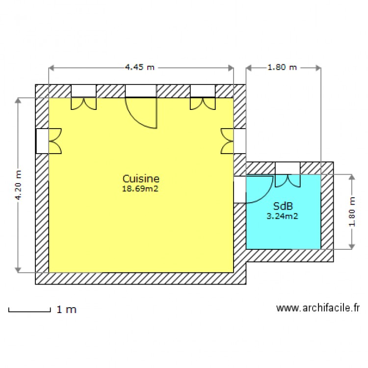 Chalet - bas. Plan de 0 pièce et 0 m2