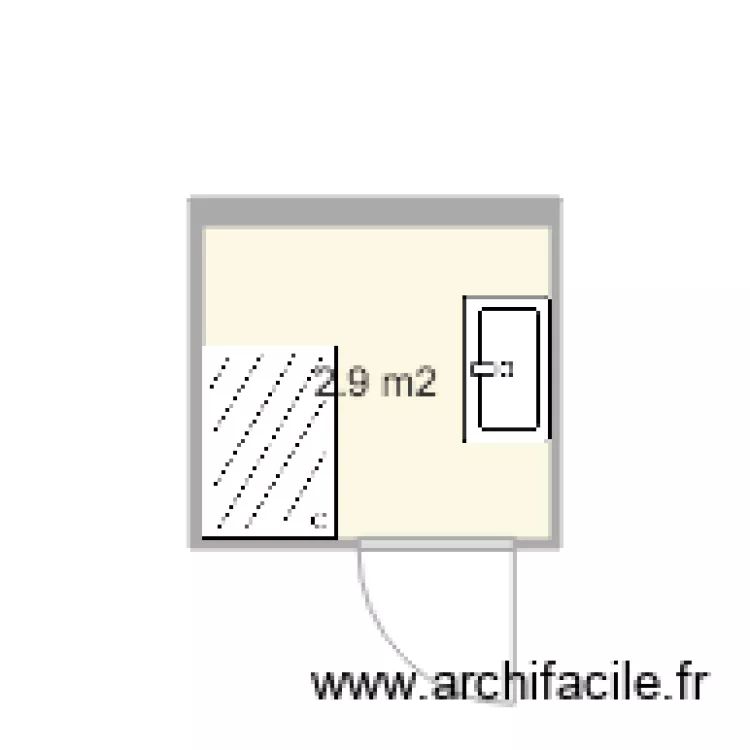 plan TAIRI SDB projet. Plan de 