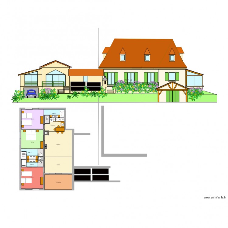 Le Pech Handi. Plan de 0 pièce et 0 m2