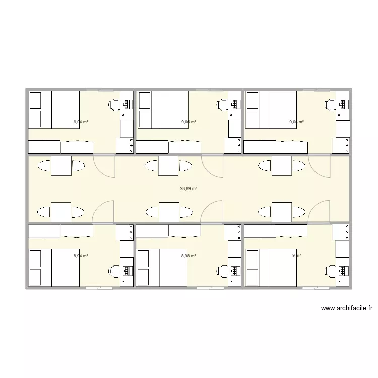 container 40 pied double. Plan de 