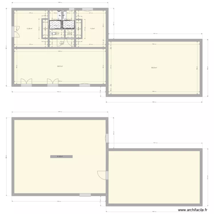 Plan type TREPT salle de bain alison. Plan de 