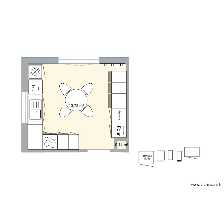Cuisine 122 02. Plan de 0 pièce et 0 m2
