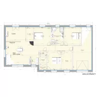 plan maison m&eacute;nili&egrave;re  avec meubles 