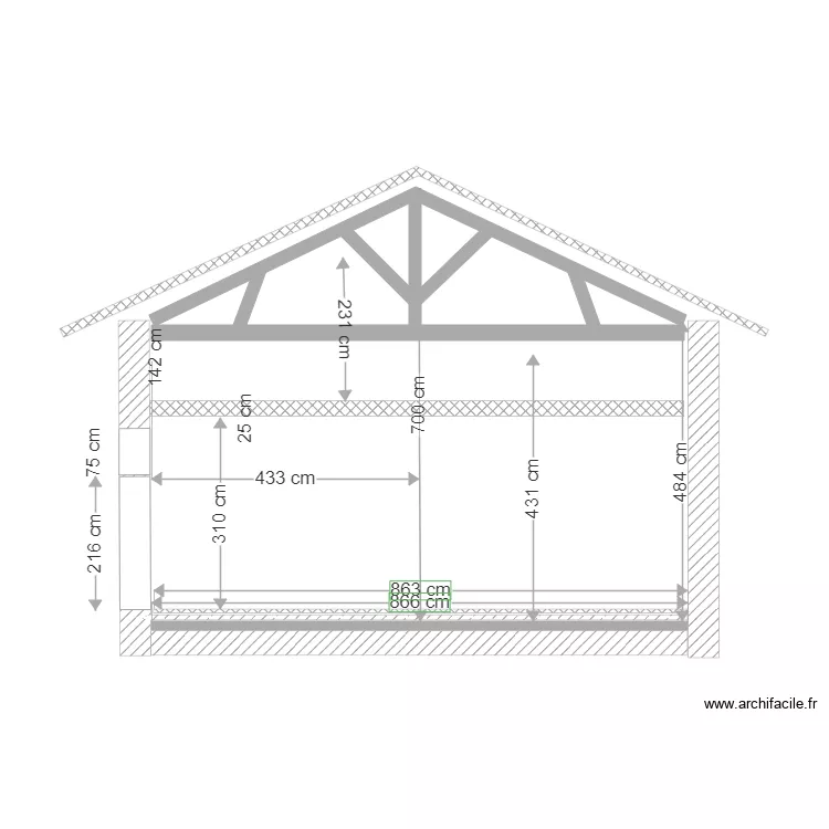 Plan remise coupe 3 actuelle. Plan de 