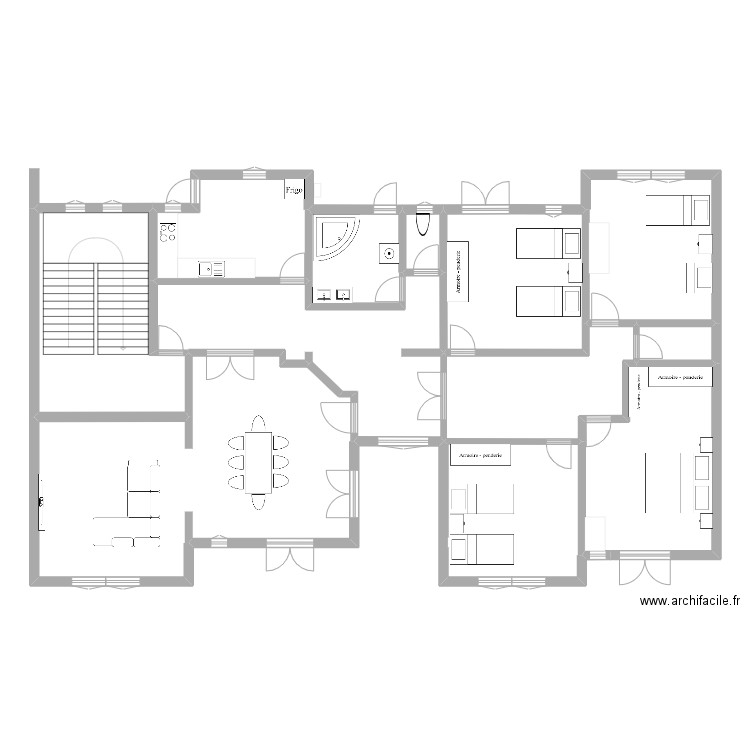 1er étage complet. Plan de 0 pièce et 0 m2