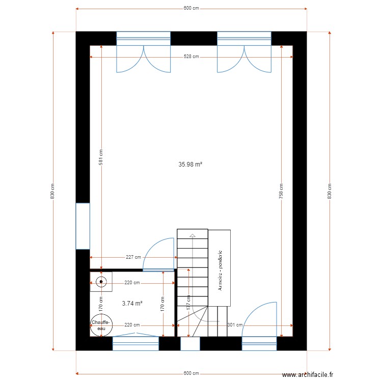 plan clermont . Plan de 7 pièces et 78 m2