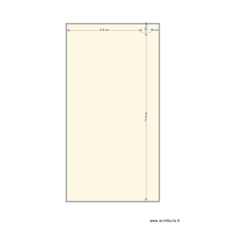 wall 16 master bedroom plugs X 3. Plan de 1 pièce et 29 m2